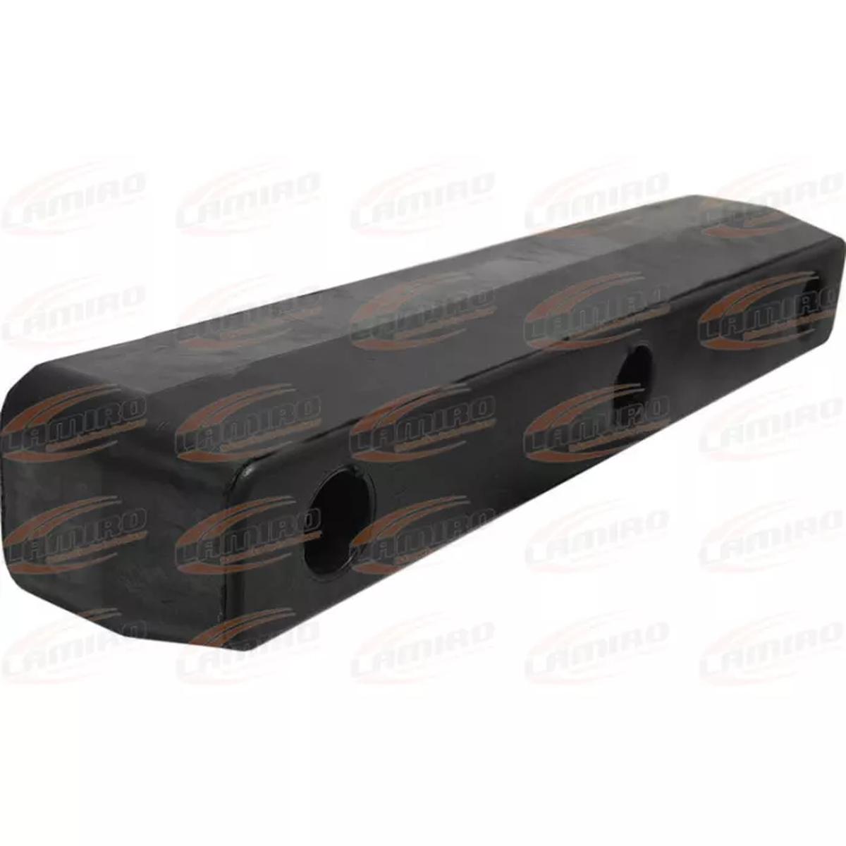 Gummi-Pufferanschlag 190x75x55 mm mit 2 Löchern