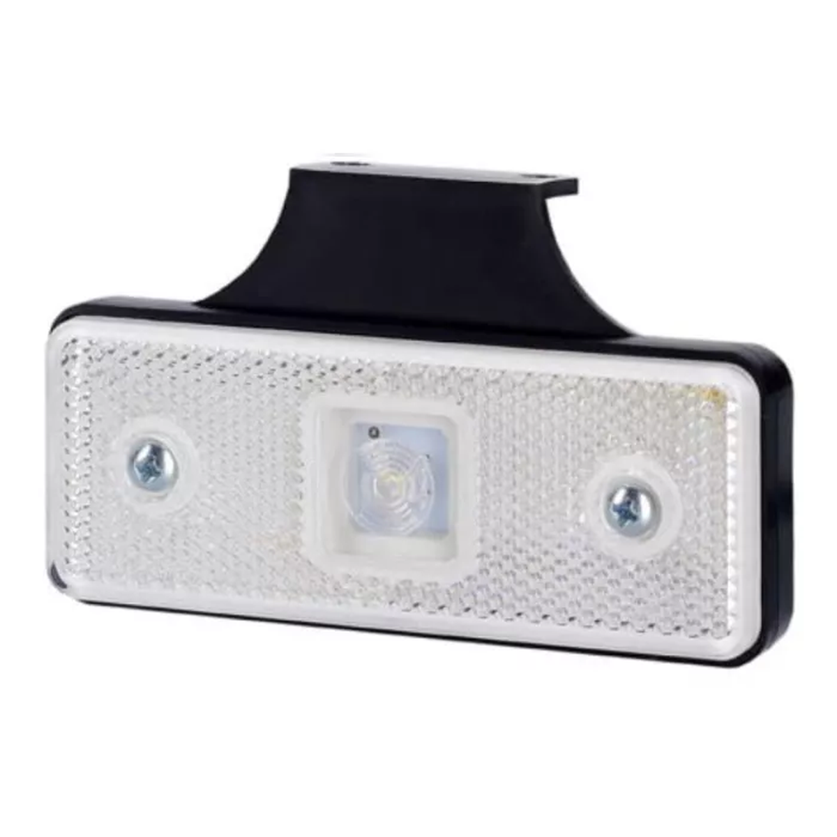 RECHTECKIGE MARKIERUNGSLEUCHTE MIT REFLEKTOR UND HALTERUNG (LED) WEISS 12/24V UNIVERSELL