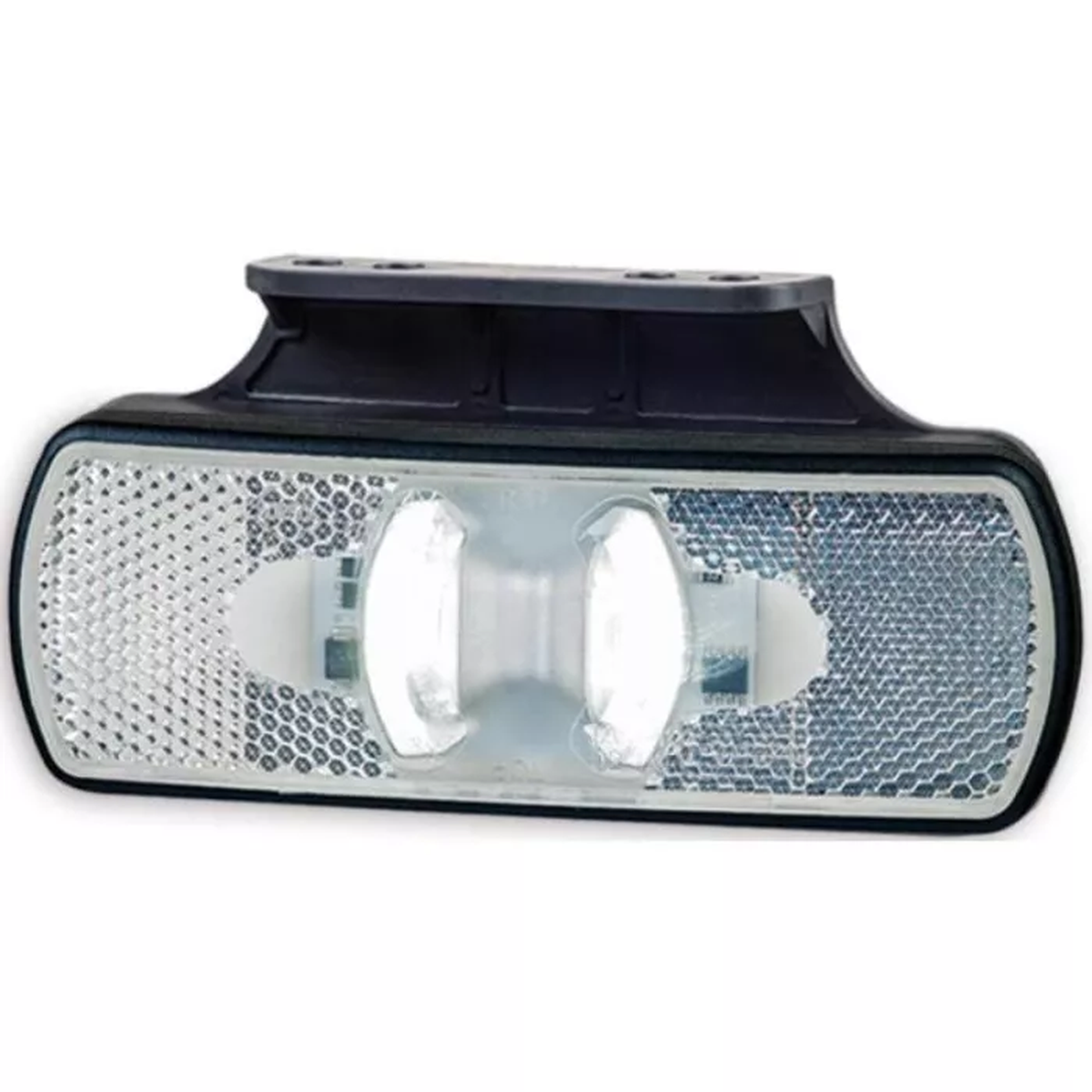 Umrissleuchte mit Halterung und Reflektor (LED) weiß 12/24V universal