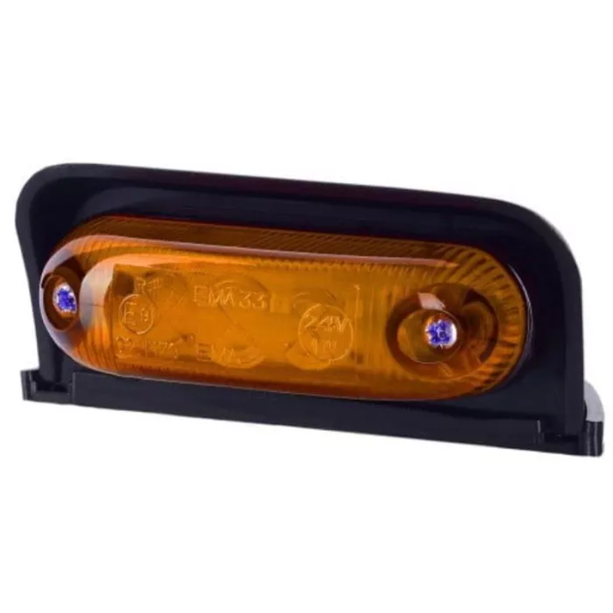 ECKIGE OVALUMRIßLEUCHTE (LED) ORANGE 12/24 V UNIVERSAL