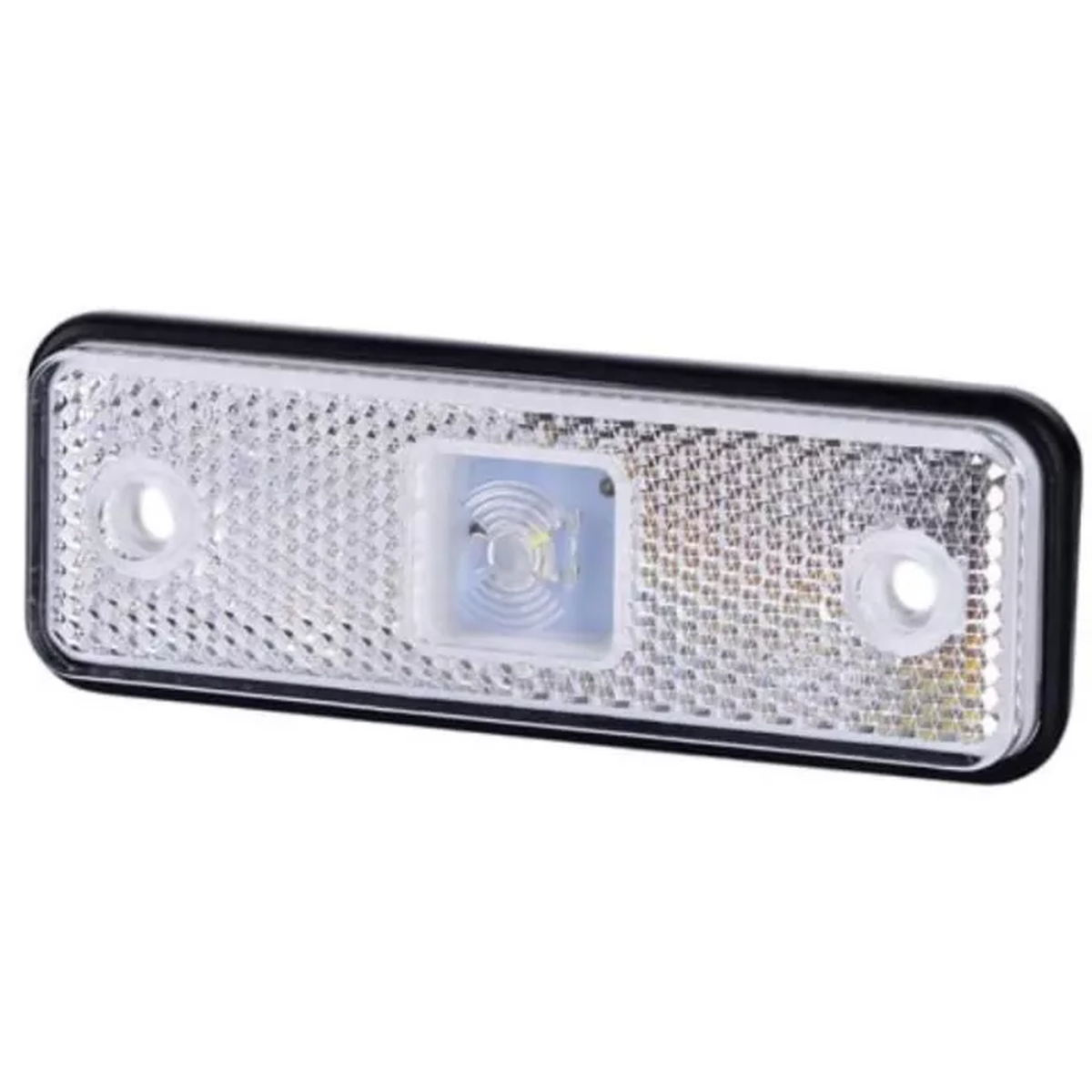 Umrissleuchte mit Gummischeibe (LED) weiß 12/24V universal