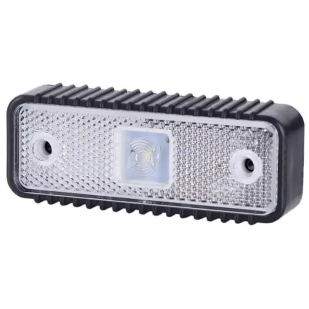 Umrissleuchte mit Reflektor und geriffelter Gummidichtung (LED) Weiß 12/24V Universell