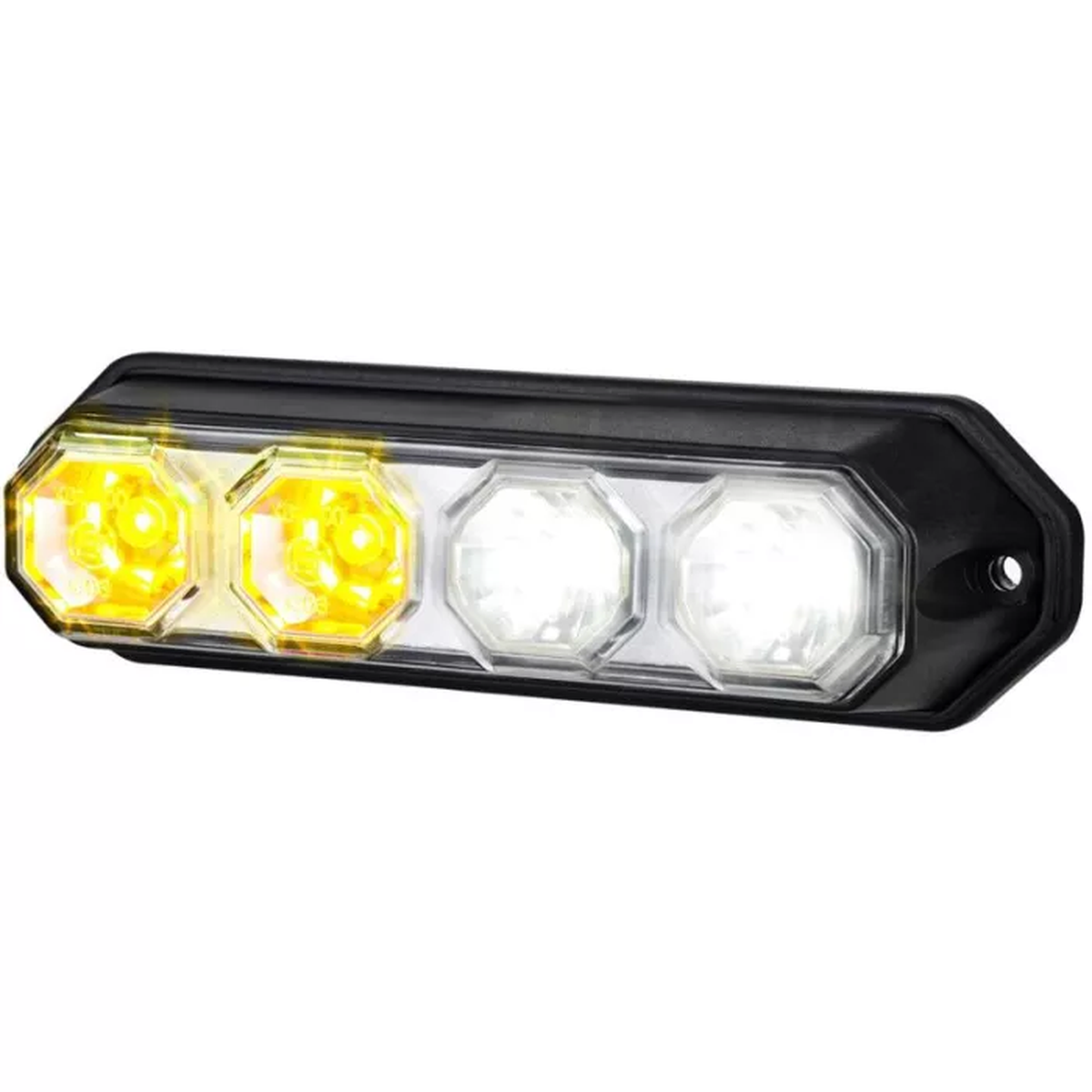 Kombinierter Rückleuchte 2-funktional (LED) Weiß-Orange 12/24V Universal