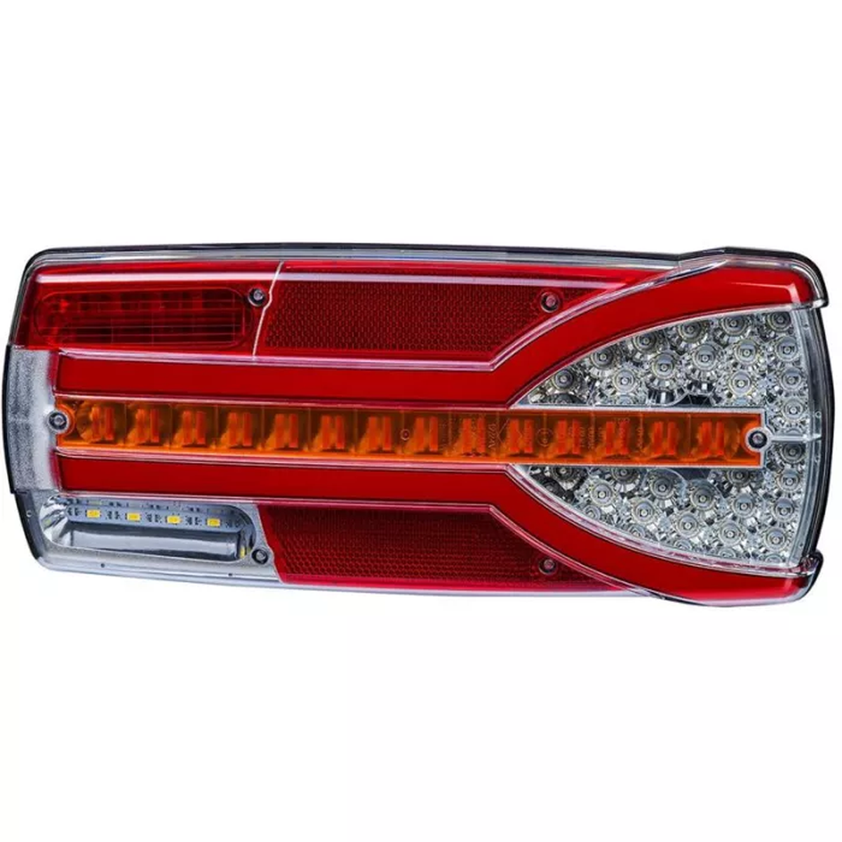 7-FUNKTIONEN-KOMBILEUCHTE MIT DYNAMISCHEM BLINKER (LED) WEISS - ORANGE - ROT 12/24V LINKS