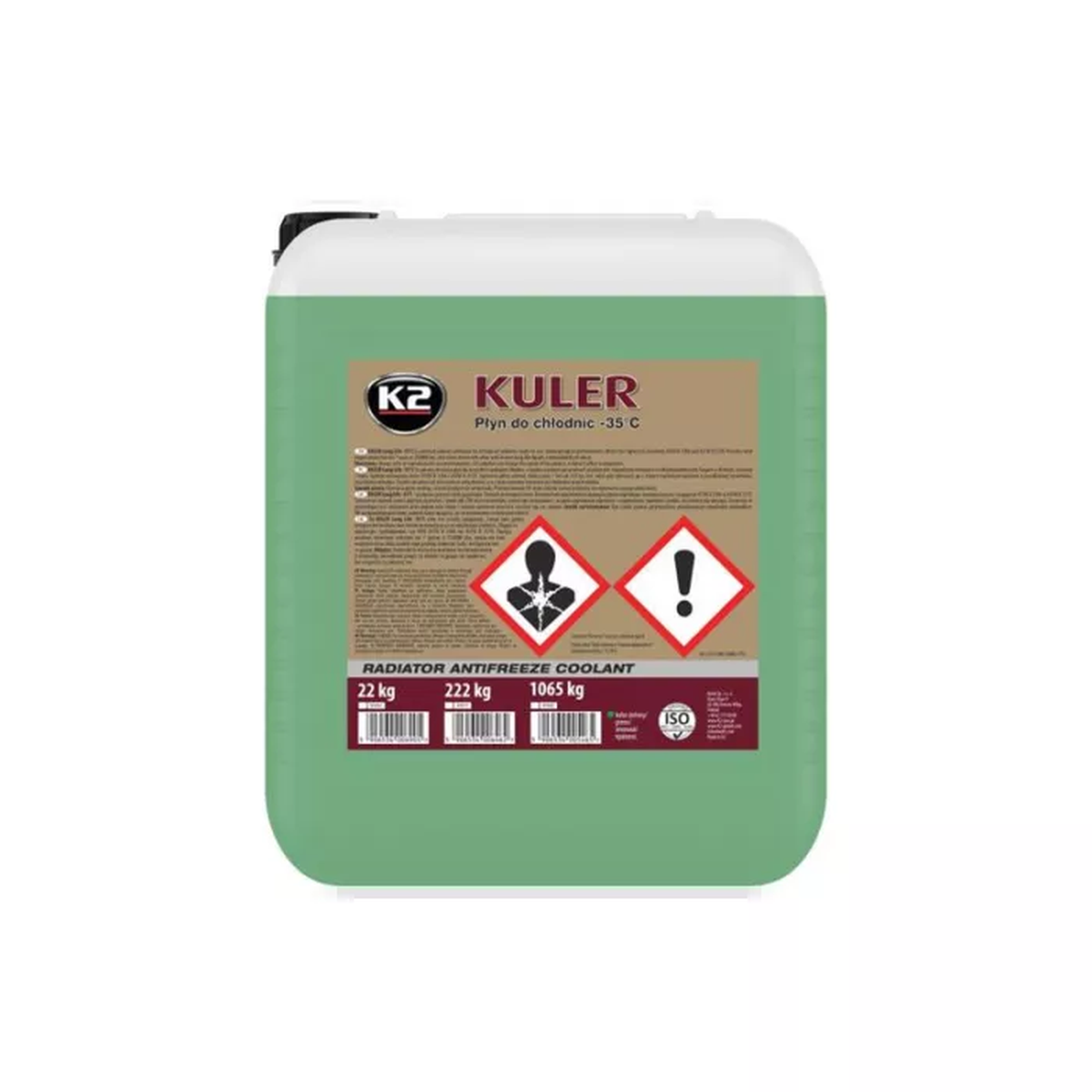 K2 KÜHLERFROSTSCHUTZ -35°C 20KG HOAT (GELB)