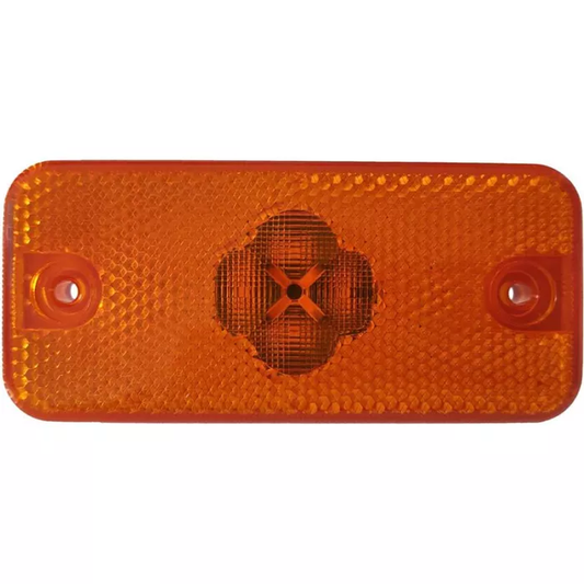 SEITLICHE MARKIERUNGSLEUCHTE MIT BLINKER TYP SLIM XS MIT HALTERUNG (LED) ORANGE 12/24V UNIVERSELL