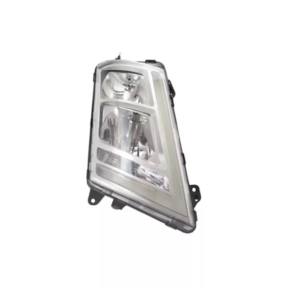 VOLVO FH4 FM4 RECHTER SCHEINWERFER MIT ELEKTRISCH GESTEUERTEM HALOGEN (VERCHROMTE EINLAGE)