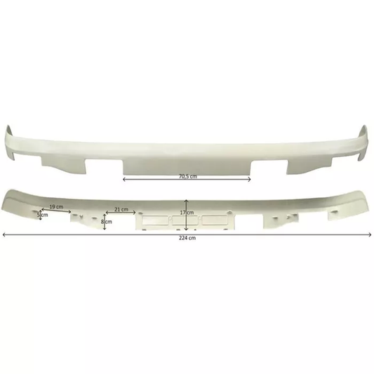 SCANIA SERIE 6 (2010-2017) OBERER SONNENSCHUTZ MIT 2 ÖFFNUNGEN FÜR HALOGENSCHEINWERFER