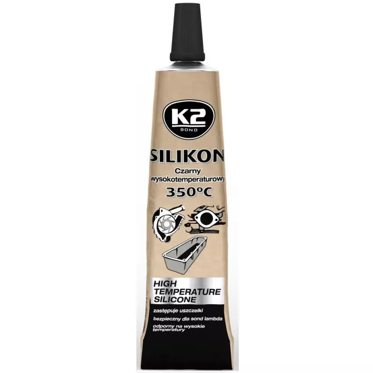 K2 HOCHTEMPERATUR-SILIKON-SET +350°C 300G (SCHWARZ)