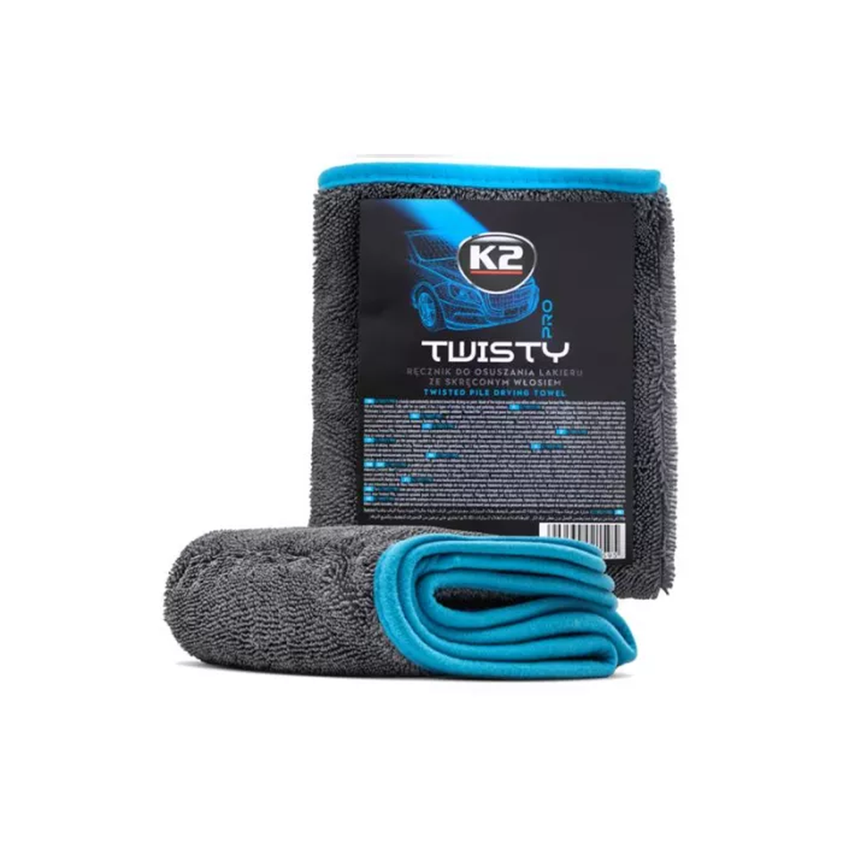 K2 LUSSY PRO MIKROFASERTUCH ZUM TROCKNEN VON LACK 40x40CM