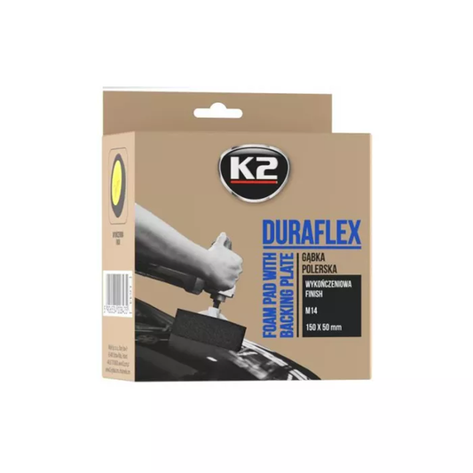 K2 DURAFLEX SCHWAMM POLIERSCHWAMM STRAPAZIERFÄHIG MIT GEWINDE M14 (Ø150x50)