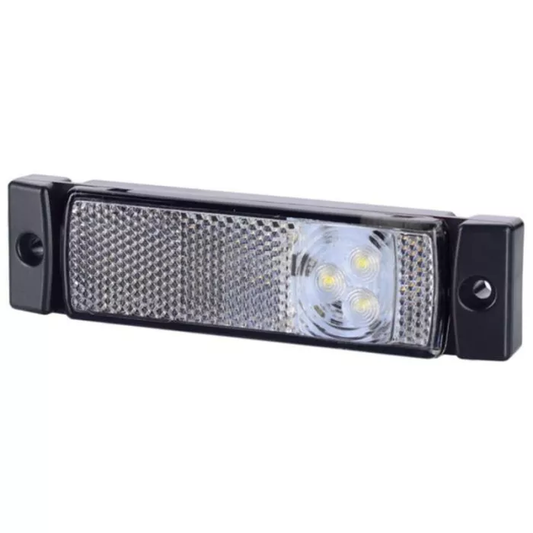 Umrissleuchte mit Reflexion (LED) Weiß 12/24 V Universal