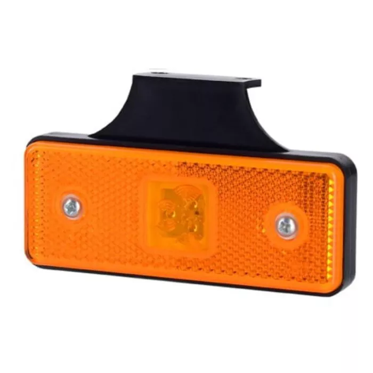 RECHTECKIGE MARKIERUNGSLEUCHTE MIT REFLEKTOR UND HALTERUNG (LED), ORANGE, 12/24V UNIVERSAL