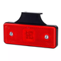 RECHTECKIGE UMRIßLEUCHTE MIT REFLEKTOR UND HALTERUNG (LED) ROT 12/24V UNIVERSELL