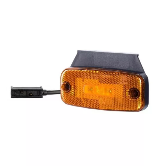 Umrissleuchte (LED) gelb mit Halter 110x51