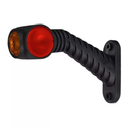 Umrissleuchte (Neon) auf langem schrägem Ausleger dreifunktional (LED) weiß - orange - rot 12/24V links