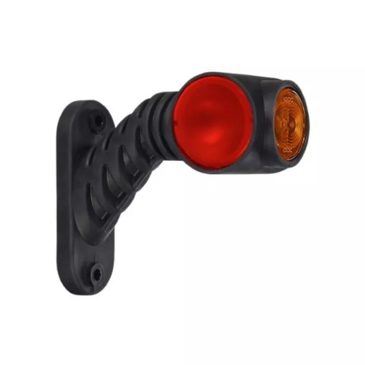 Umrissleuchte (Neon) an kurzem schrägem Ausleger, dreifunktional (LED) weiß - orange - rot 12/24V rechts