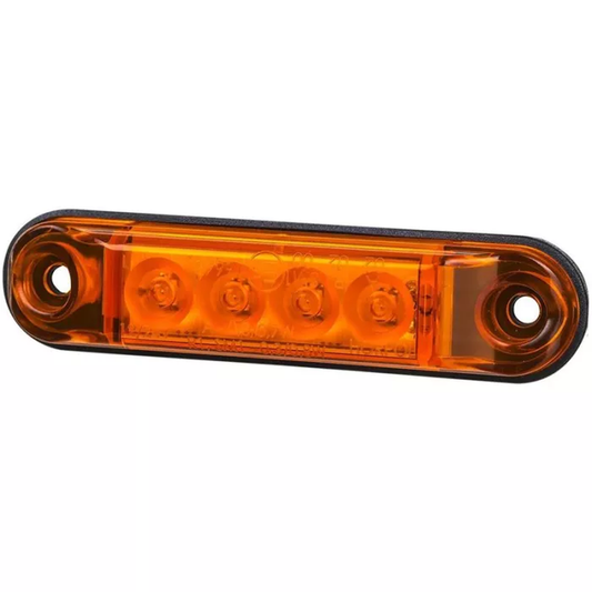 Schmales Umrissleuchte (LED) Orange 12/24 V Universal
