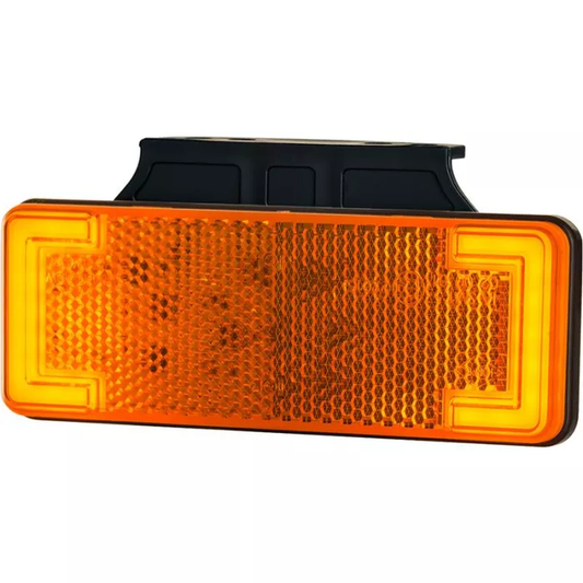 SEITENMARKIERUNGSLEUCHTE SLIM XS MIT HALTERUNG (LED) ORANGE 12/24V UNIVERSAL