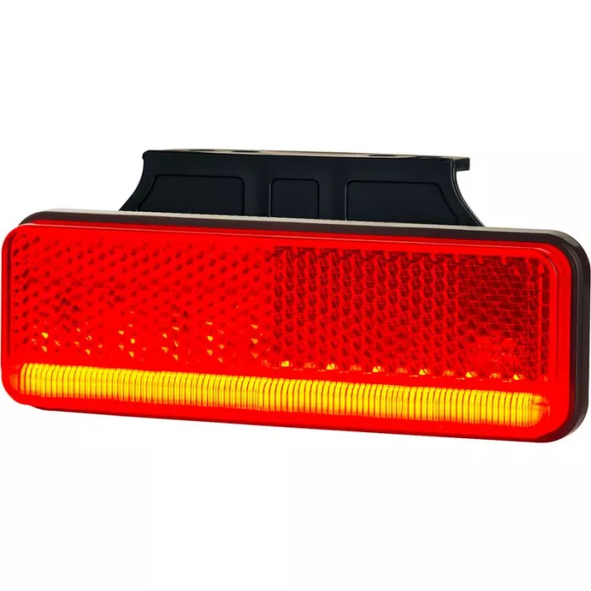 Umrissleuchte Slim XS mit Halter (LED) Rot 12/24V Universal