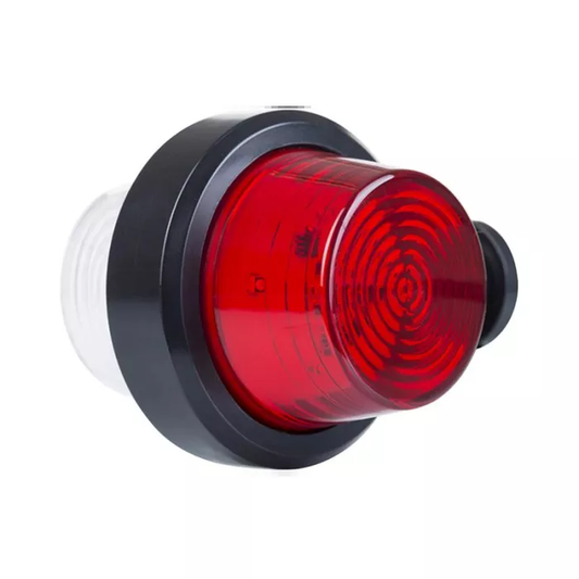UMRISSLEUCHTE (OLD SCHOOL) KURZ (LED) WEISS - ROT 12/24V UNIVERSAL