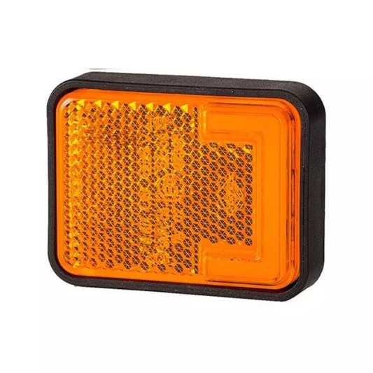 SEITLICHE UMRIßLEUCHTE (NEON) MIT REFLEKTOR (LED) ORANGE 12/24V UNIVERSAL