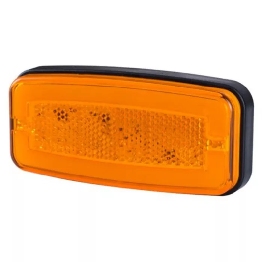 Umrissleuchte mit Reflektor (Neon) 2-funktional (LED) orange 12/24V universal