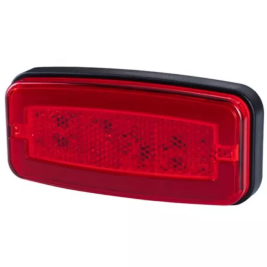 Positionsleuchte mit Reflektor (Neon) 2-Funktion (LED) Rot 12/24V Universal