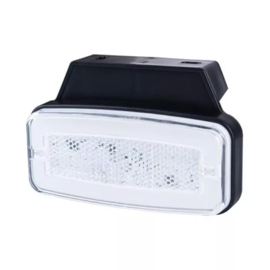 Positionsleuchte mit Halterung und Reflektor (Neon) 2-Funktions-LED Weiß 12/24V Universal