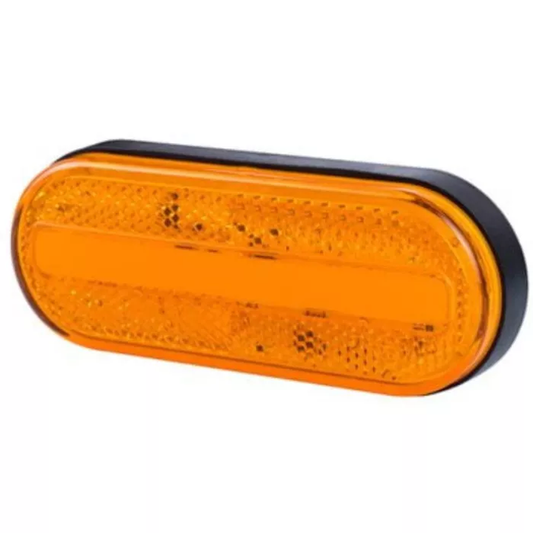 Umrissleuchte (Neon) mit Reflektor 2-funktional (LED) Orange 12/24V Universal