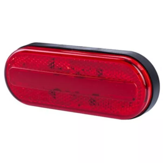 POSITIONSLEUCHTE (NEON) MIT REFLEKTOR 2-FUNKTIONEN (LED) ROT 12/24V UNIVERSAL