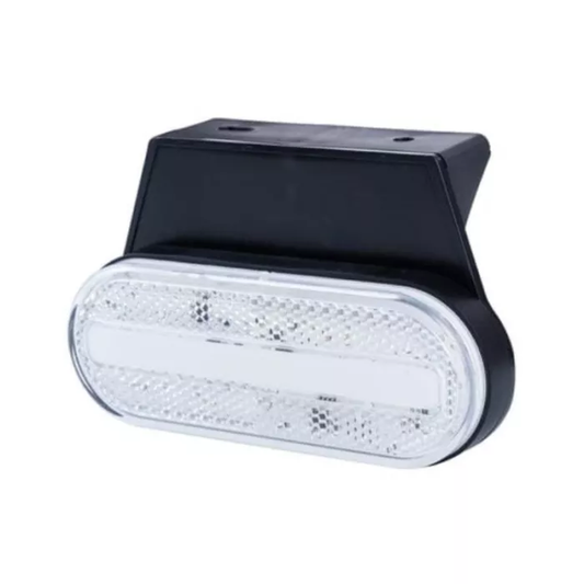 Positionsleuchte (Neon) mit Halterung und Reflektor 2-Funktion (LED) Weiß 12/24V Universal