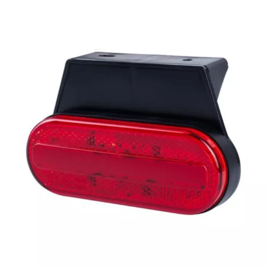 Positionsleuchte (Neon) mit Halter und Reflektor 2-fach funktional (LED) Rot 12/24V Universal