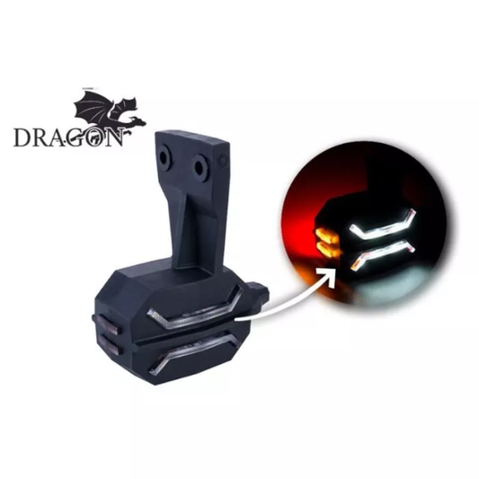 Umrissleuchte (Dragon) dreifunktional hängend (LED) weiß - orange - rot 12/24V rechts