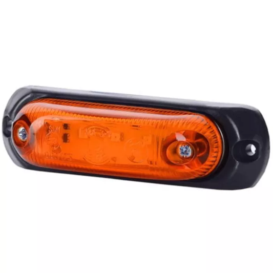 OVALER MARKIERUNGSLEUCHTE MIT GUMMILAGERUNG (LED) WEISS 12/24 V UNIVERSAL
