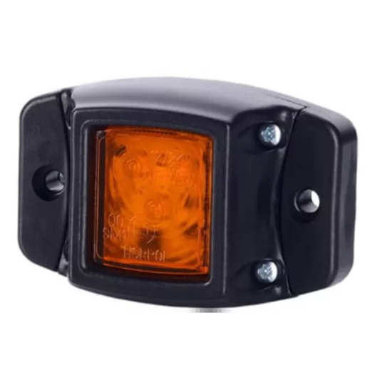 Umrissleuchte auf Gummibasis (LED) orange 12/24V universal