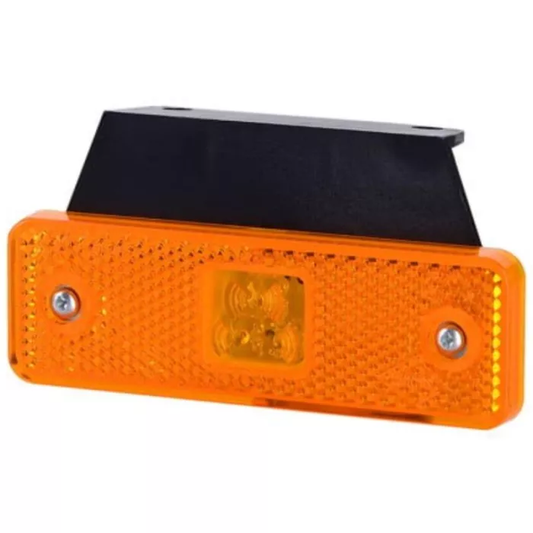 LED-UMRIßLEUCHTE MIT REFLEKTOR UND HALTER ORANGE 12/24V UNIVERSAL