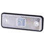 Umrissleuchte mit Gummischeibe (LED) weiß 12/24V universal