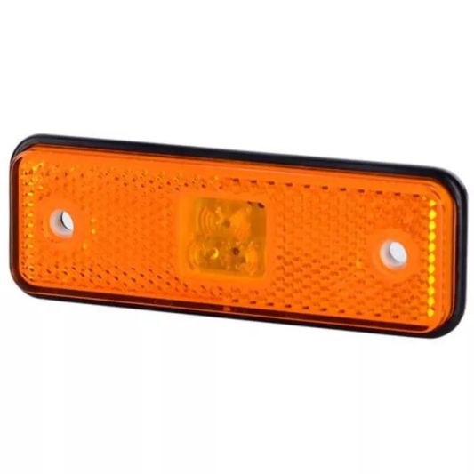 Umrissleuchte mit Gummidichtung (LED) Weiß 12/24V Universal