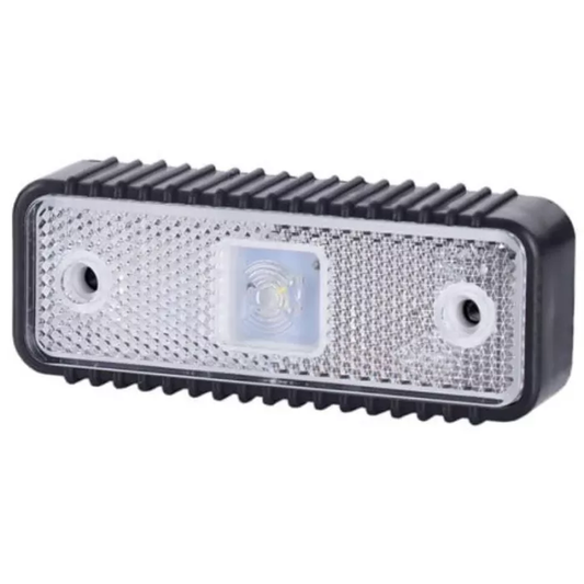 Umrissleuchte mit Reflektor und geriffelter Gummidichtung (LED) Weiß 12/24V Universell