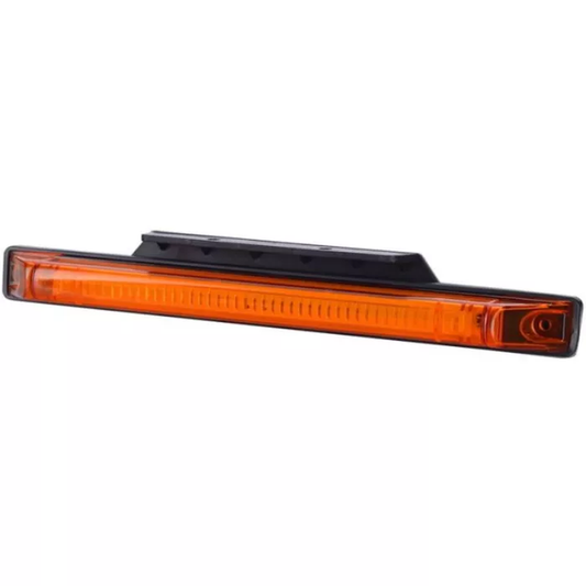 LED-Seitenmarkierungsleuchte lang farbloses Gehäuse rot 12/24V universal
