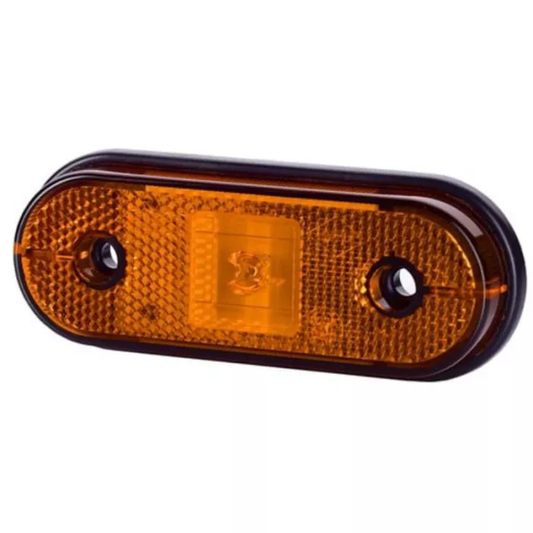 Umrissleuchte mit Reflektor (LED) orange 12/24 V universell