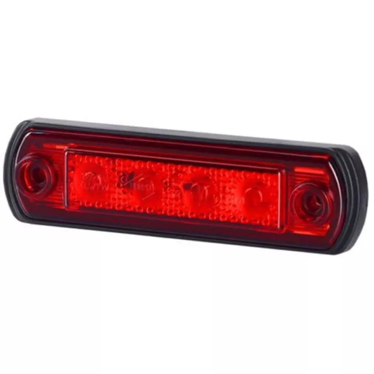 LED-UMRISSLEUCHTE AUF GUMMIBASIS FÜR ROHR, ORANGE 12/24V UNIVERSAL