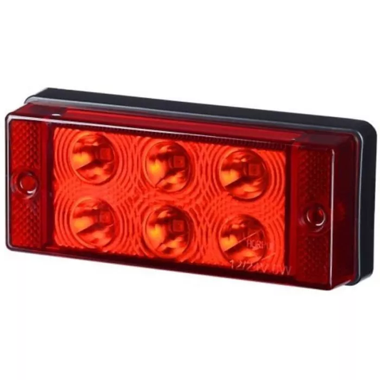 NEBELSCHEINWERFERLAMPE (LED) ROT 12/24V UNIVERSELL