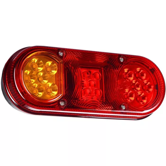 HINTERLICHT 3-FUNKTIONEN (LED) ORANGE-ROT 12/24V UNIVERSELL
