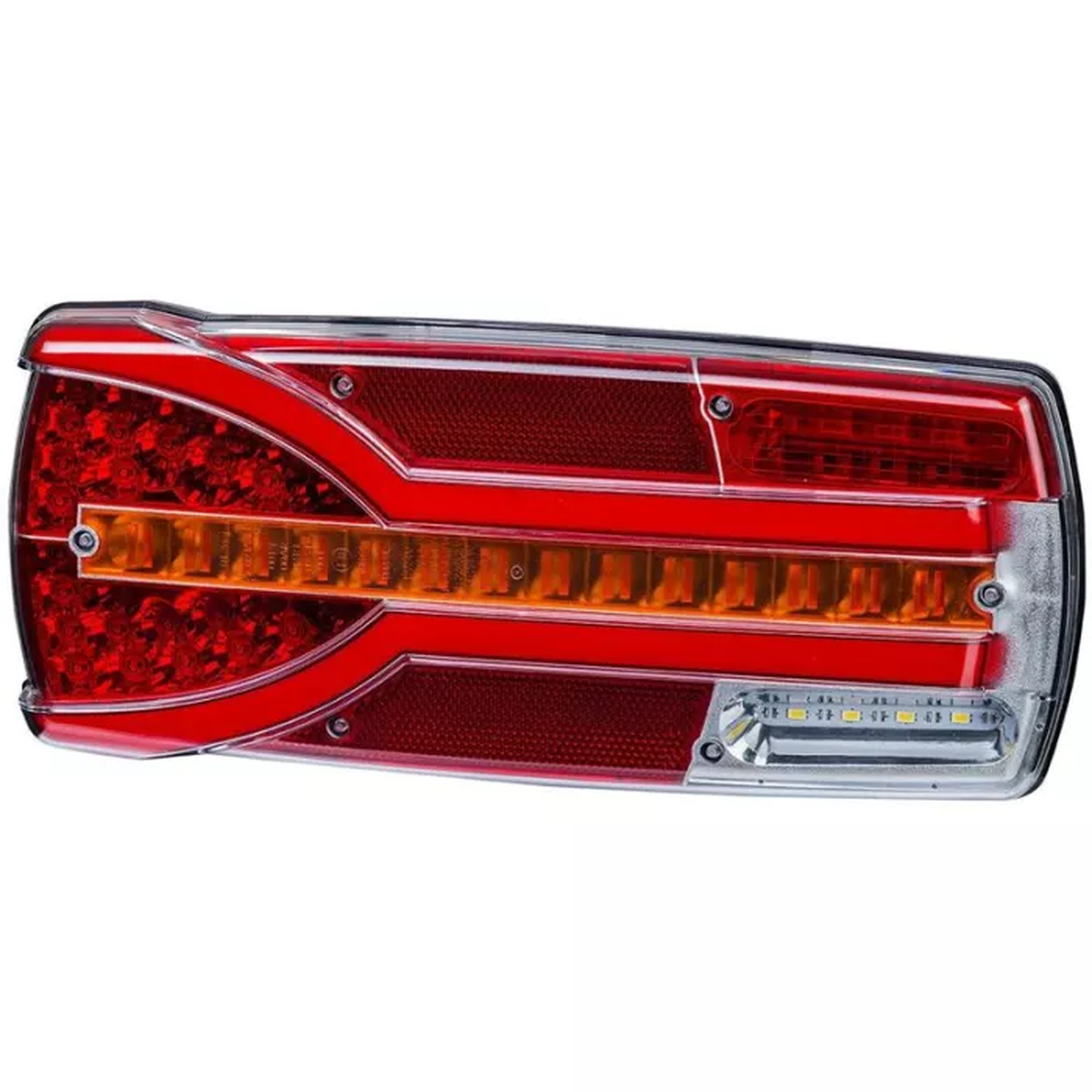 KOMBINIERTES RÜCKLICHT 5-FUNKTIONEN MIT DYNAMISCHEM BLINKER (LED) WEISS - ORANGE - ROT 12/24V UNIVERSELL