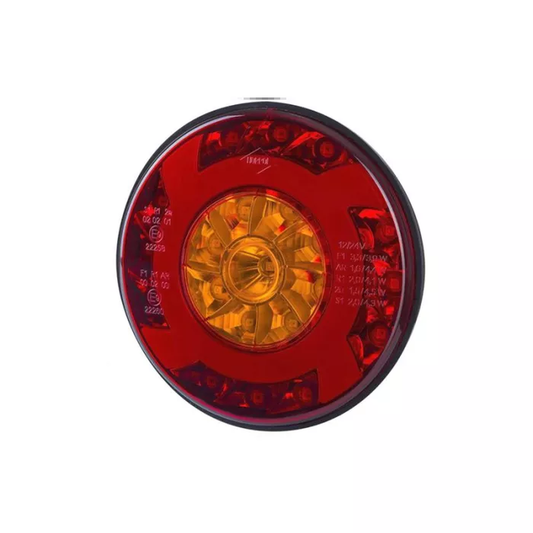 Heckleuchte 3-funktional (LED) orange-rot 12/24V universal
