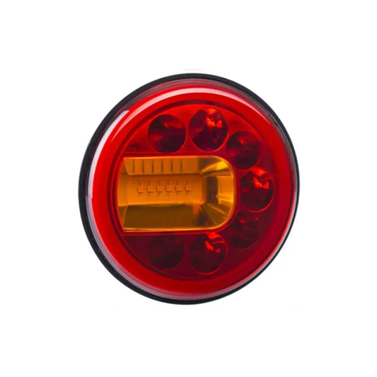 HECKKOMBILEUCHTE 3-FUNKTIONEN (LED) ORANGE-ROT 12/24V LINKS