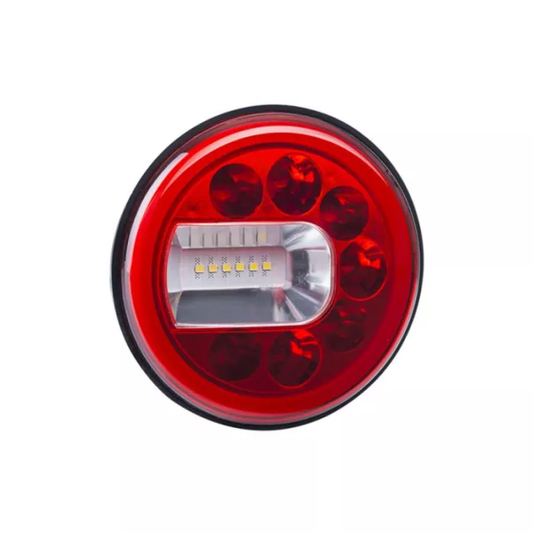 KOMBINIERTES RÜCKLICHT 3-FUNKTIONEN (LED) WEISS-ROT 12/24V LINKS