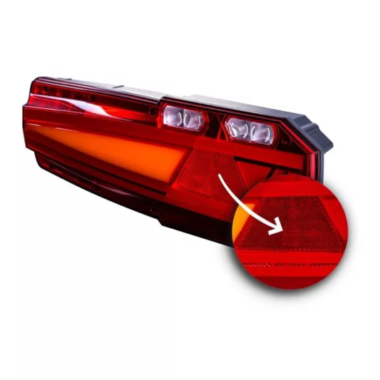 RECHTES HINTERES KOMBINIERTES 6-FUNKTIONEN-LICHT (LED) WEIß-ORANGE-ROT 12/24V